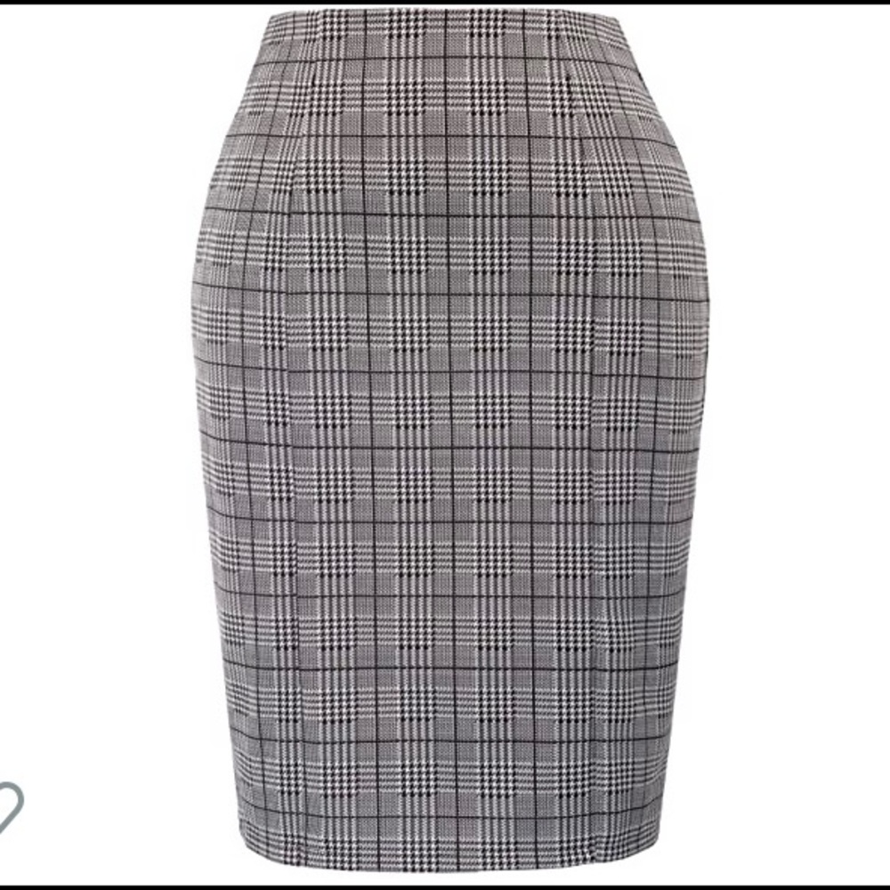 Fab Plaid Pencil Skirt